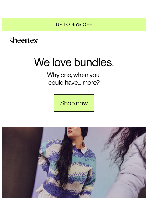 sheertex newsletter: Limited time only: 3 pairs of tights for $99.
