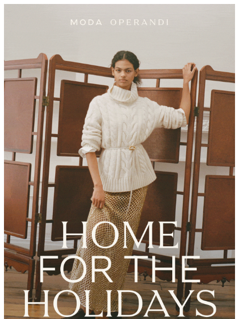 modaoperandi newsletter: No hard pants allowed