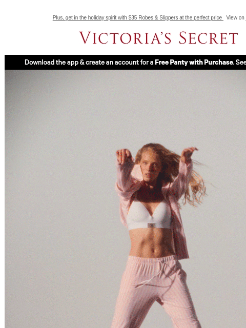 victoriassecret newsletter: BOGO 50% Off PJ Sets—It's Cozy Season