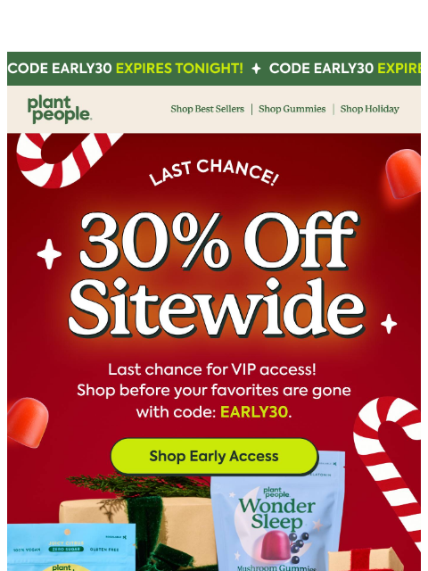 plantpeople newsletter: Shop 30% Off Sitewide Until Midnight!