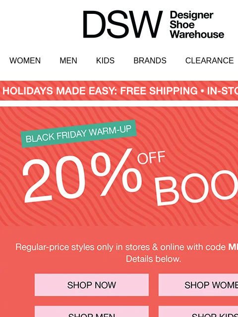 dsw newsletter: This boot deal ends soon...