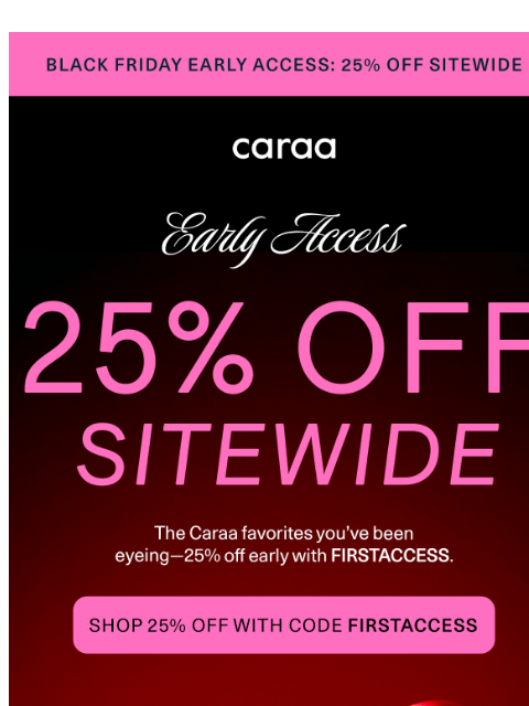 caraa newsletter: 25% Off Sitewide Continues — Don’t Miss Out