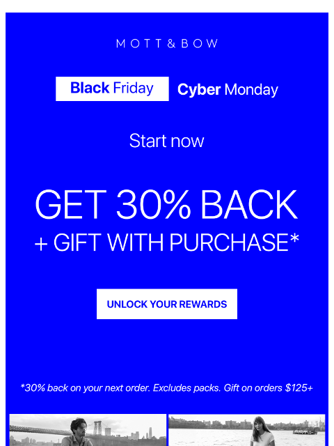 mottandbow newsletter: BLACK FRIDAY is here!