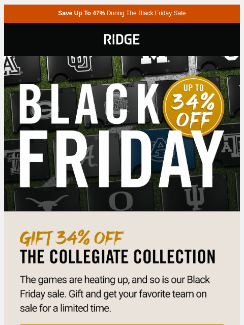 ridge newsletter: Black Friday Deals for Sports Fans