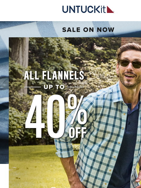 untuckit newsletter: Up to 40% Off Flannels In Your Size