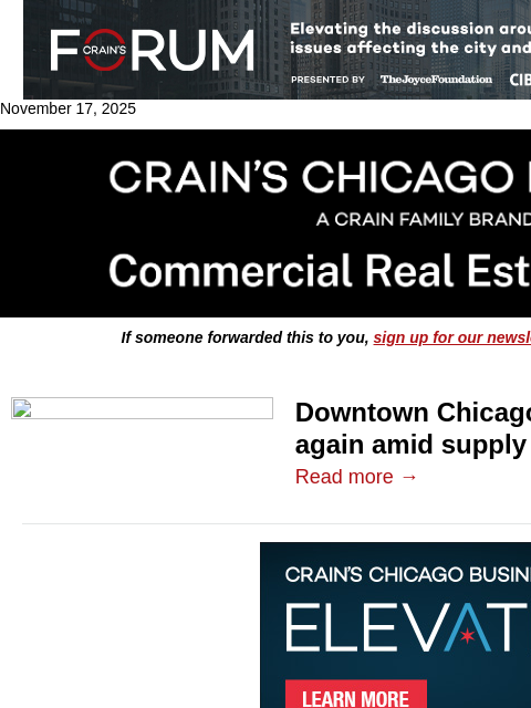 crainalerts newsletter: Downtown apartment rents jump, again
