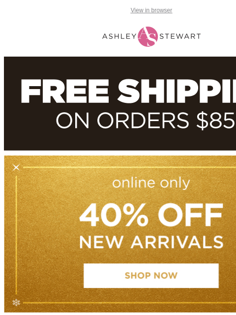 ashleystewart newsletter: “Am I the drama?!” New denim with extra oomph 💙