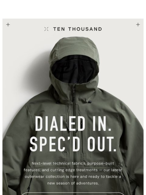 tenthousand newsletter: Outerwear for Every Adventure