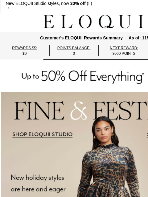 eloquii newsletter: LET'S GET FESTIVE