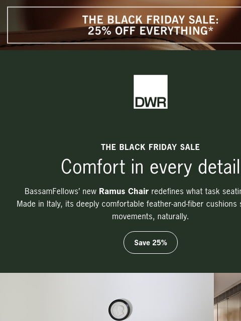 dwr newsletter: Save 25% on an executive home office