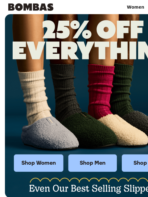 bombas newsletter: Ends Tomorrow: 25% Off the Gifting GOAT