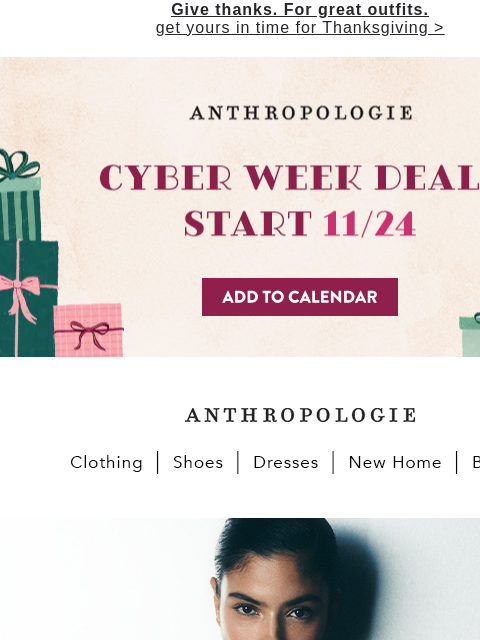 anthropologie newsletter: Frosted pastels are hot this holiday