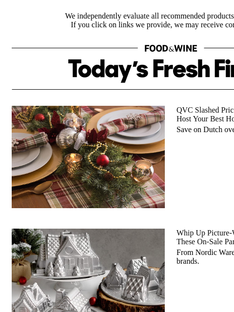 foodandwine newsletter: These On-Sale Pans Help You Whip Up Picture-Worthy...