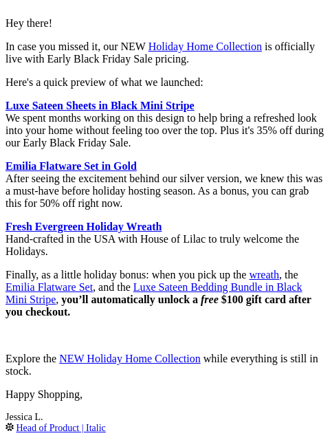 italic newsletter: These New Arrivals are Already on Sale!