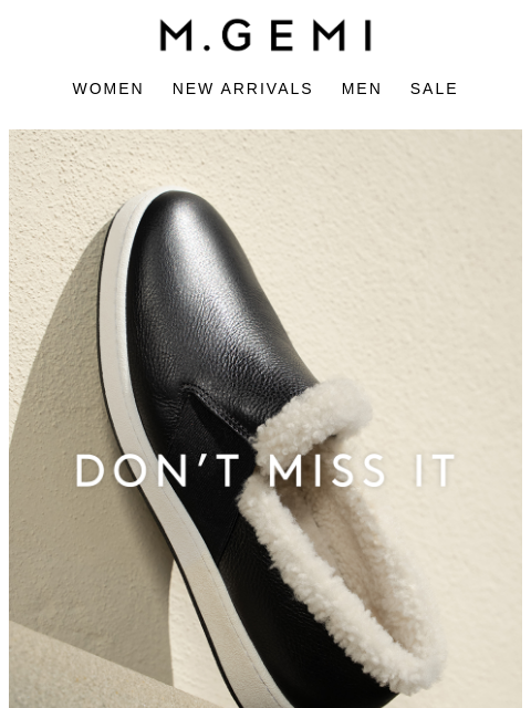 mgemi newsletter: Final Restock! The Cerchio Due Shearling