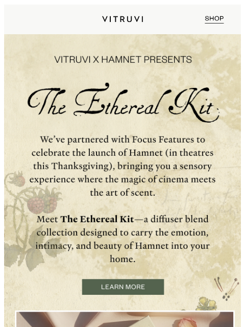 vitruvi newsletter: Vitruvi x Hamnet Presents: The NEW Ethereal Kit 🌿