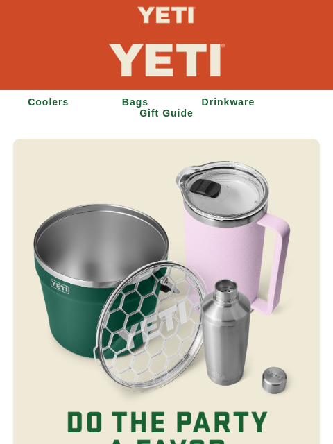 yeti newsletter: The Hosting Gift Guide