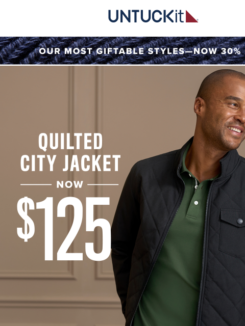 untuckit newsletter: This Fan-Favorite Jacket Is Now $125
