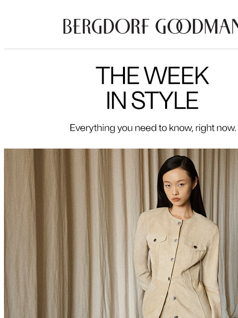 bergdorfgoodman newsletter: The Week In Style: Leather Weather