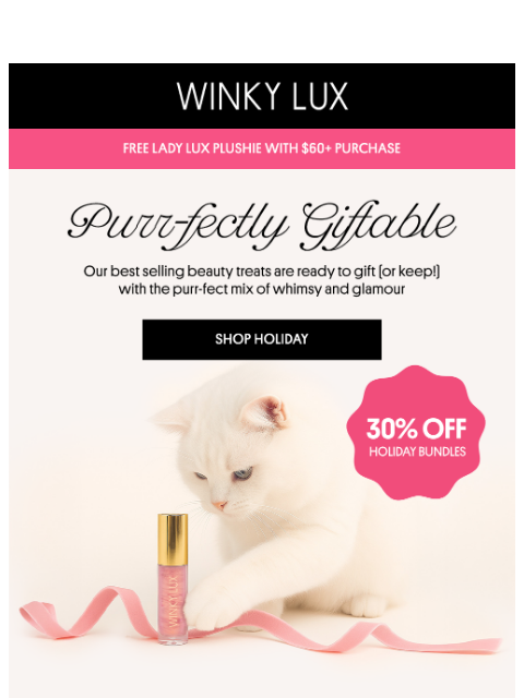 winkylux newsletter: Lady Luxs’ Gift Guide is HERE 🎀