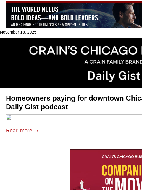 crainalerts newsletter: Homeowners paying for downtown Chicago's woes: Cra...