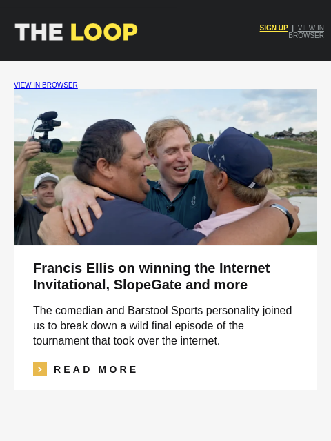 golfdigest newsletter: Francis Ellis on SlopeGate, why it's not wrong to ...