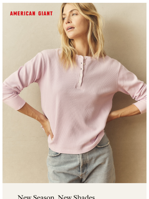 american-giant newsletter: The Women's Thermal Henley