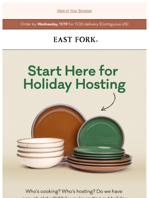 eastfork newsletter: Holiday table, handled ✔️