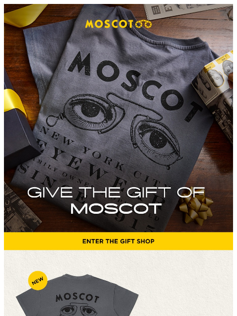 moscot newsletter: The NEW MOSCOT Tee!