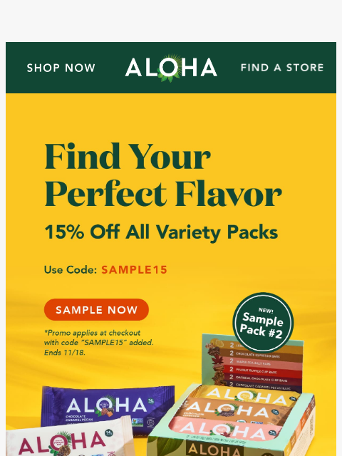 aloha newsletter: New variety pack, new favorite flavor?