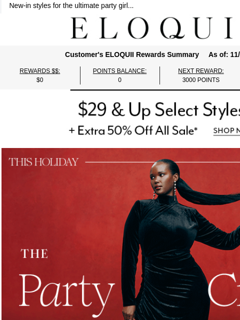 eloquii newsletter: Perfect party dresses are IN ✨