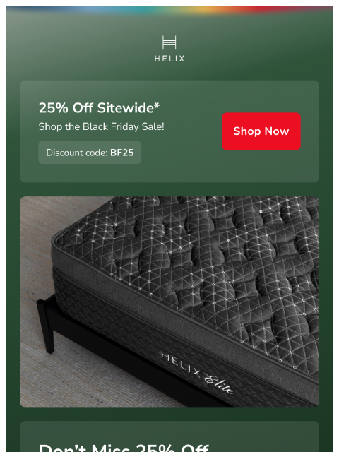 helixsleep newsletter: The discount you’ve been waiting for