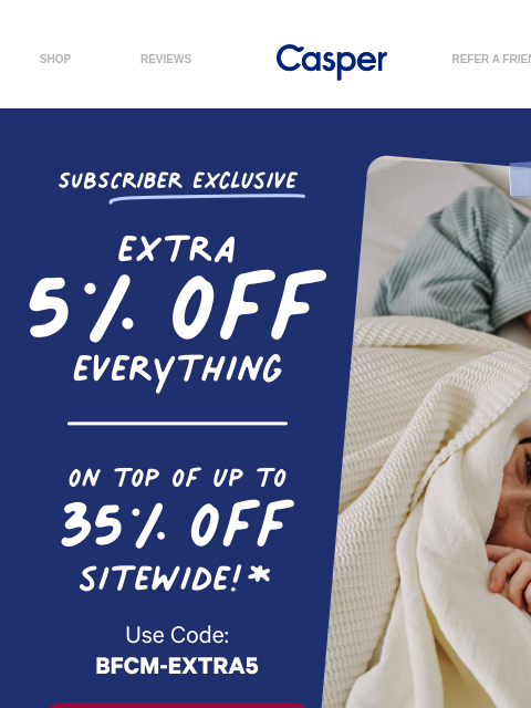 casper newsletter: As seen in Consumer Reports 👀