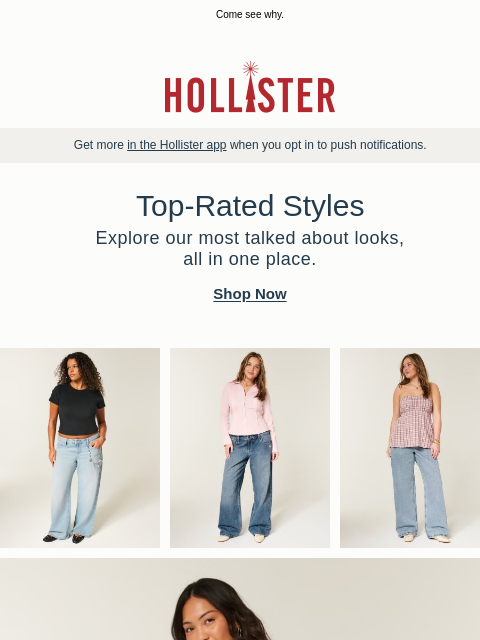 hollisterco newsletter: They say these are the best 🥇