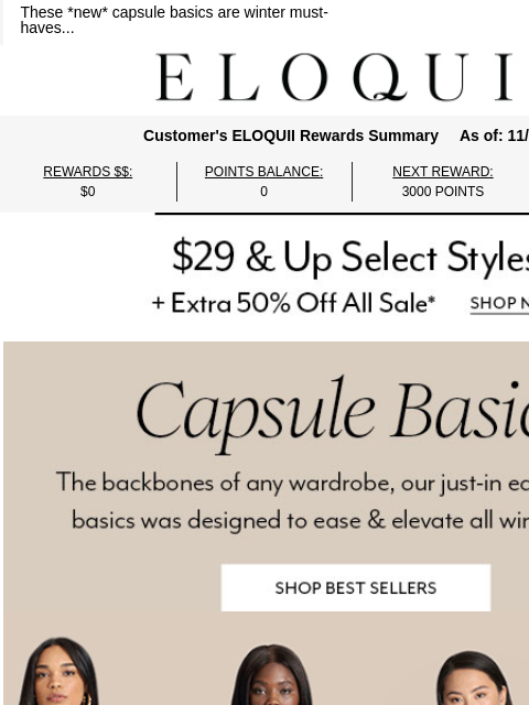eloquii newsletter: YOU'RE (NOT) SO BASIC