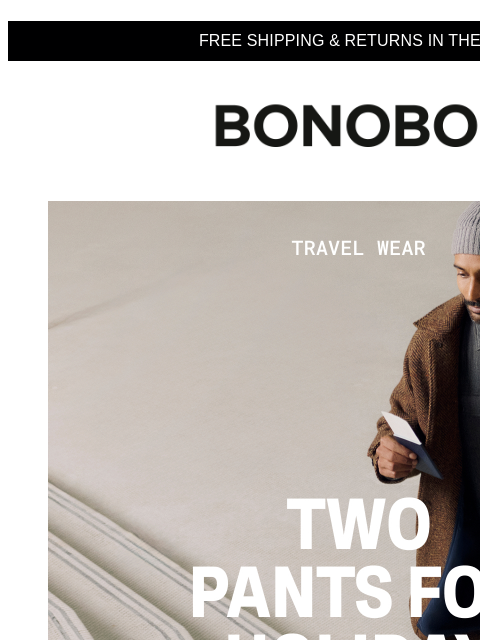 bonobos newsletter: Travel Wear: Two Drawstring Pants