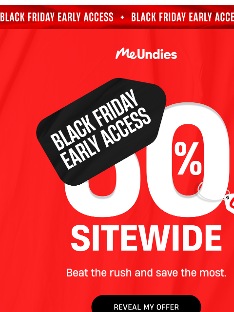 meundies newsletter: Black Friday Early Access 🖤