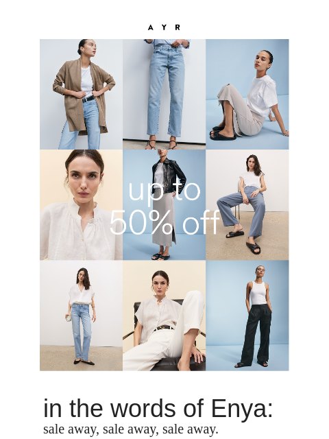 ayr newsletter: this archive sale is wild