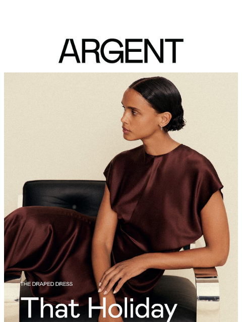 argentwork newsletter: New Arrival: The Draped Dress