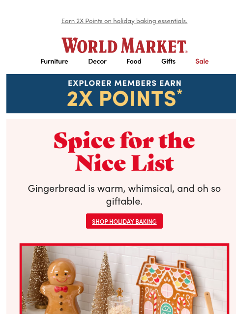 emailworldmarket newsletter: It’s gingerbread time! ✨🎄⏰😋