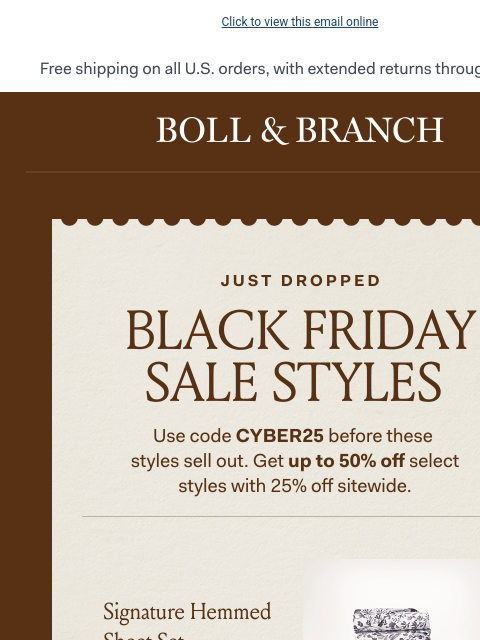 bollandbranch newsletter: NEW styles added to sale ✨