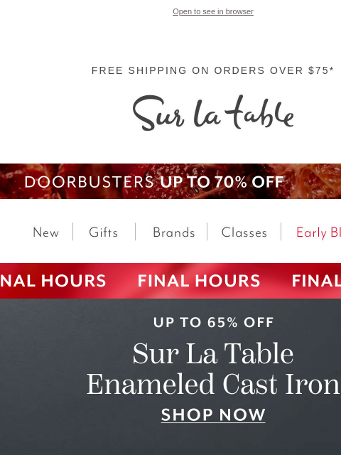 surlatable newsletter: It's giving...Thanksgiving (and it's a flash sale)