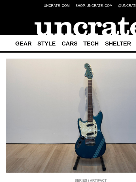 uncrate newsletter: Kurt Cobain's 1969 Fender Competition Mustang Guit...