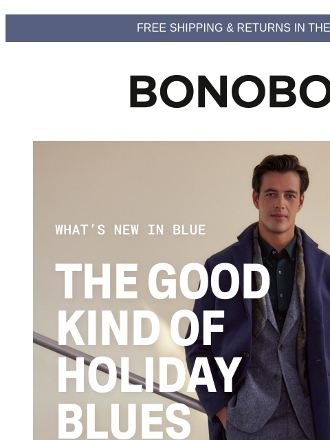 bonobos newsletter: What’s New In Blue