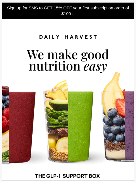 daily-harvest newsletter: GLP-1 Support Box has entered the chat