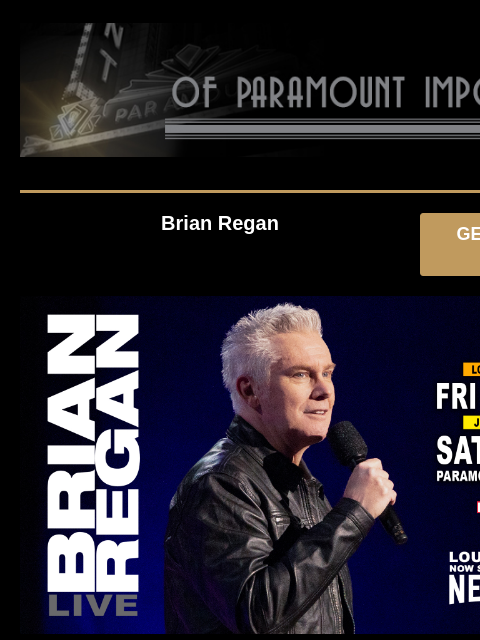 Brian Regan, Pink Sweat$, Stavros Halkias, The Rock Orchestra, Chris D'Elia, Kenny Wayne Shepherd and Bobby Rush, Jimmy Carr, The Ozark Mountain Daredevils, Maria Bamford Sweepstakes Brian Regan