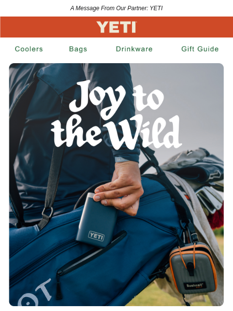 golfdigest newsletter: YETI's Holiday Gift Guide