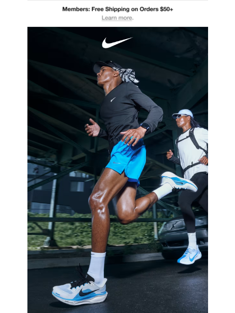 nike newsletter: Pegasus never stops