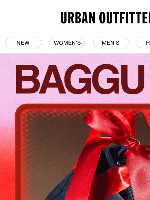 urbanoutfitters newsletter: shiny new (and exclusive) metallic BAGGU ✨