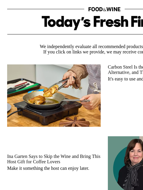 foodandwine newsletter: Ina Garten Recommends This Host Gift for Coffee Lo...